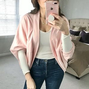 Peach Short Sleeve Shrug Sweater